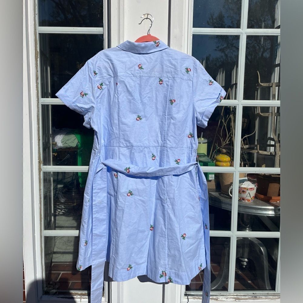 Hill House Oxford Blue Floral Embroidery Laura Dress NWT - Picture 9 of 9